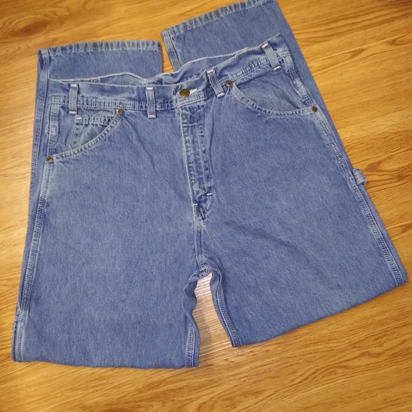 USA Works Bootcut Blue Jeans 33 x 29 - Picture 2 of 8
